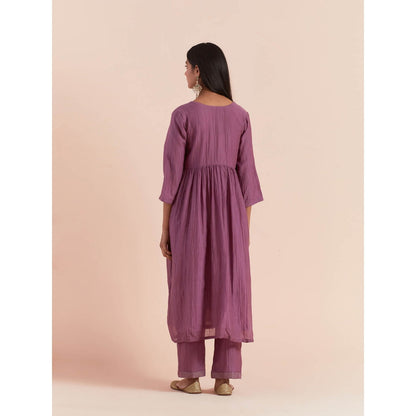 Priya Chaudhary Purple Anarkali Kurta