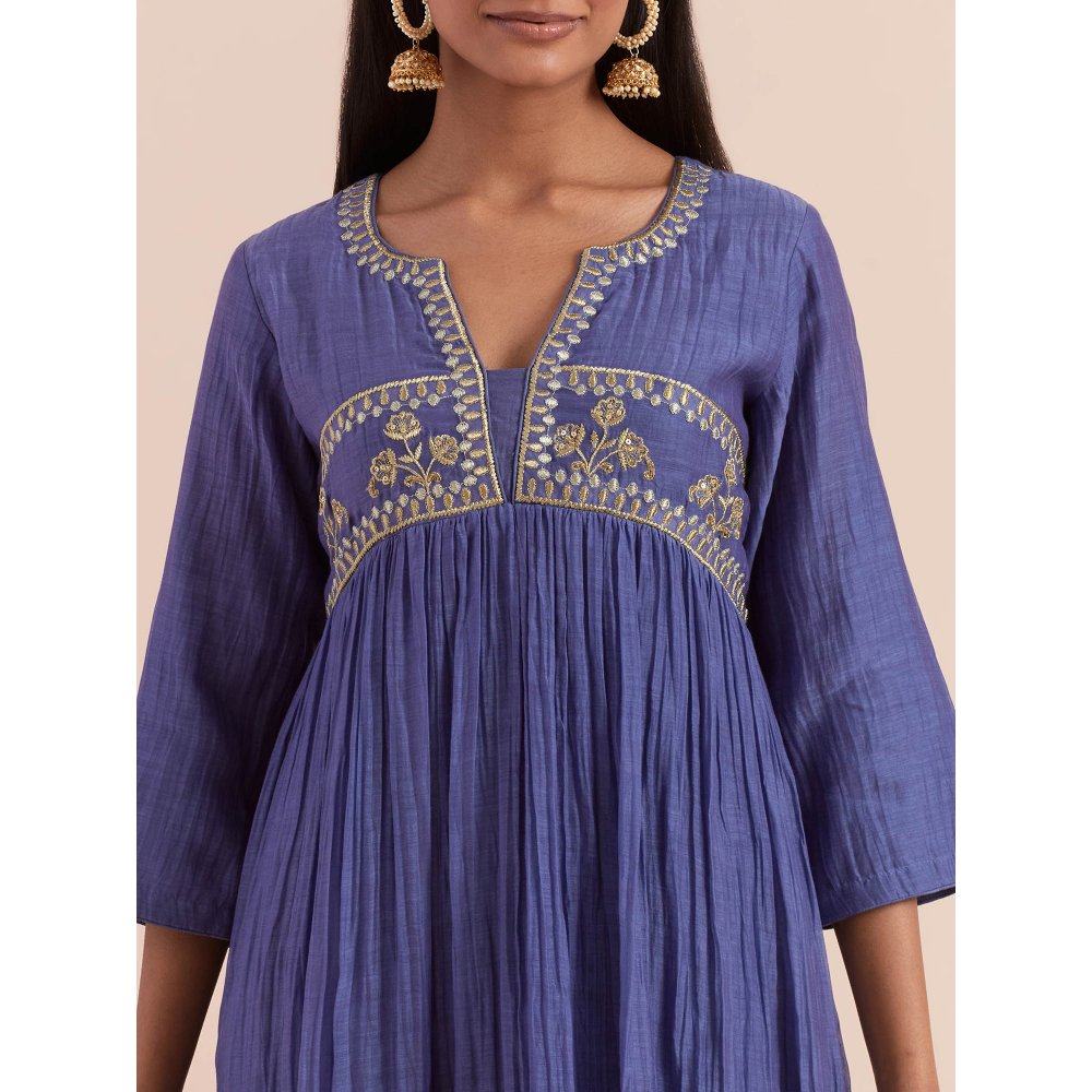 Priya Chaudhary Blue Anarkali Kurta