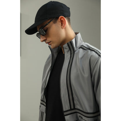 PRIMAL GRAY Grey Recycled Polyester Layered Puffer Jacket