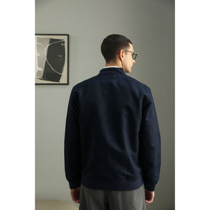 PRIMAL GRAY Navy Rpet Suede Oversize Bomber