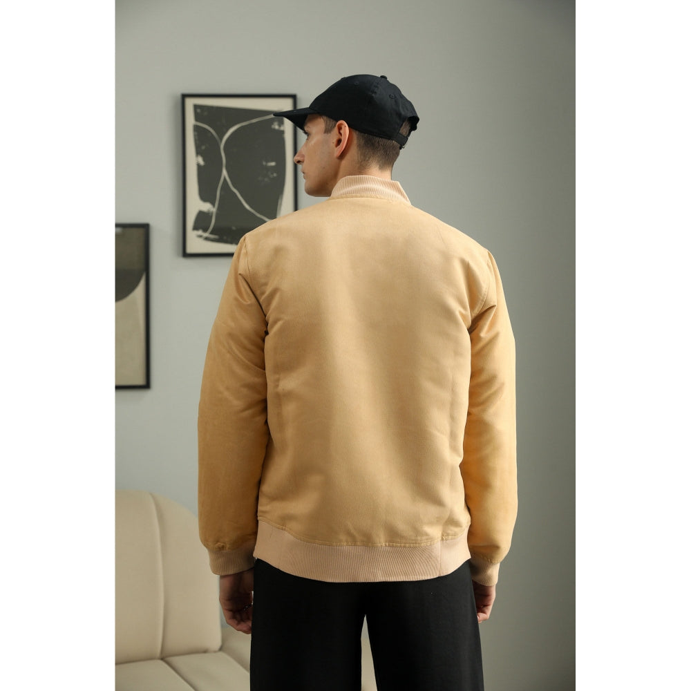 PRIMAL GRAY Beige Rpet Suede Oversize Bomber