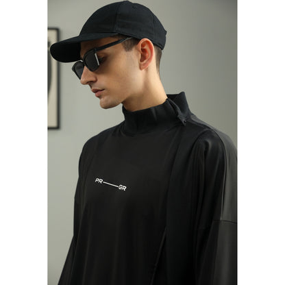 PRIMAL GRAY Black Recycled Polyester Kimono Sleeve Jacket