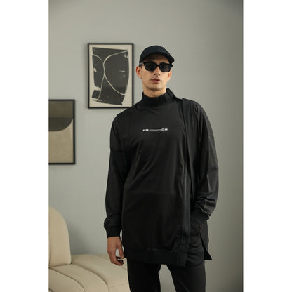 PRIMAL GRAY Black Recycled Polyester Kimono Sleeve Jacket