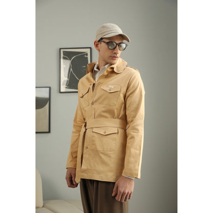 PRIMAL GRAY Beige Organic Cotton Summer Army Trench