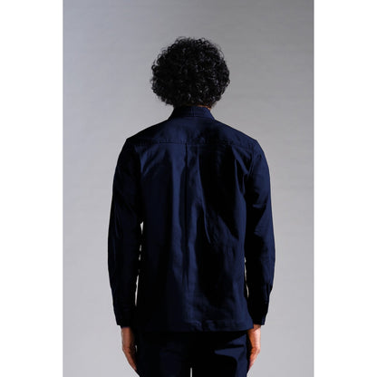 PRIMAL GRAY Navy Organic Cotton Old West-Shirt