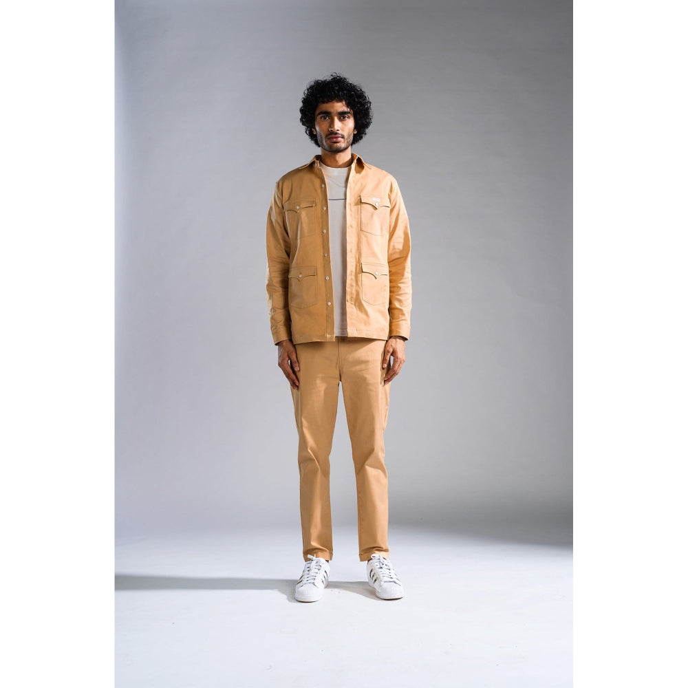 PRIMAL GRAY Beige Organic Cotton Old West-Shirt