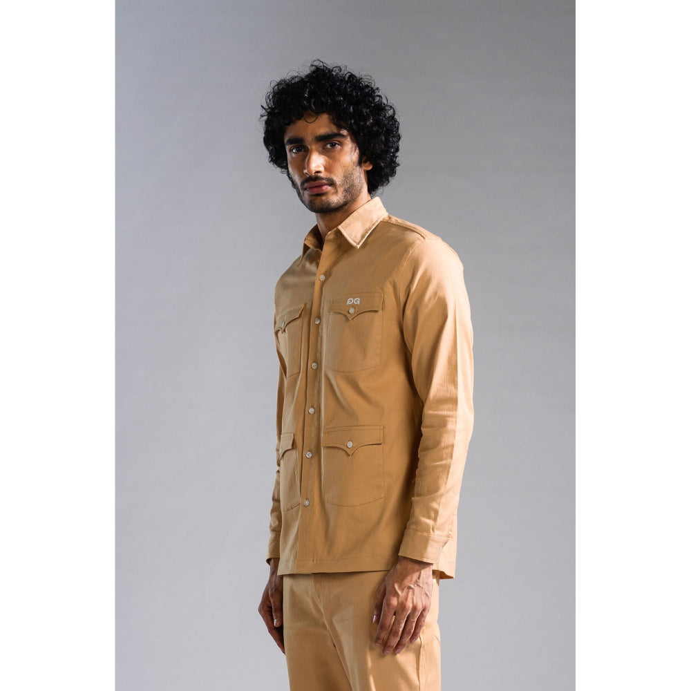 PRIMAL GRAY Beige Organic Cotton Old West-Shirt