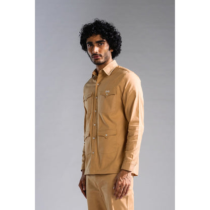 PRIMAL GRAY Beige Organic Cotton Old West-Shirt