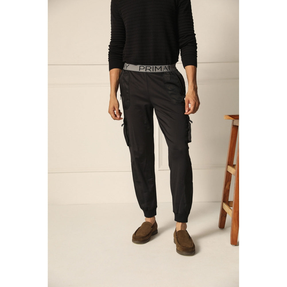 PRIMAL GRAY Black Polyester Cargo Pants