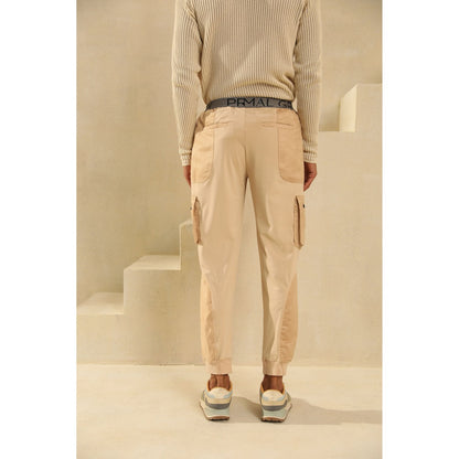 PRIMAL GRAY Beige Polyester Cargo Pants
