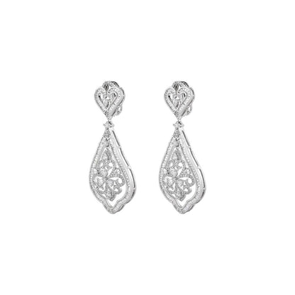 PRIHAN LUXURY Floral Grace Danglers Earrings