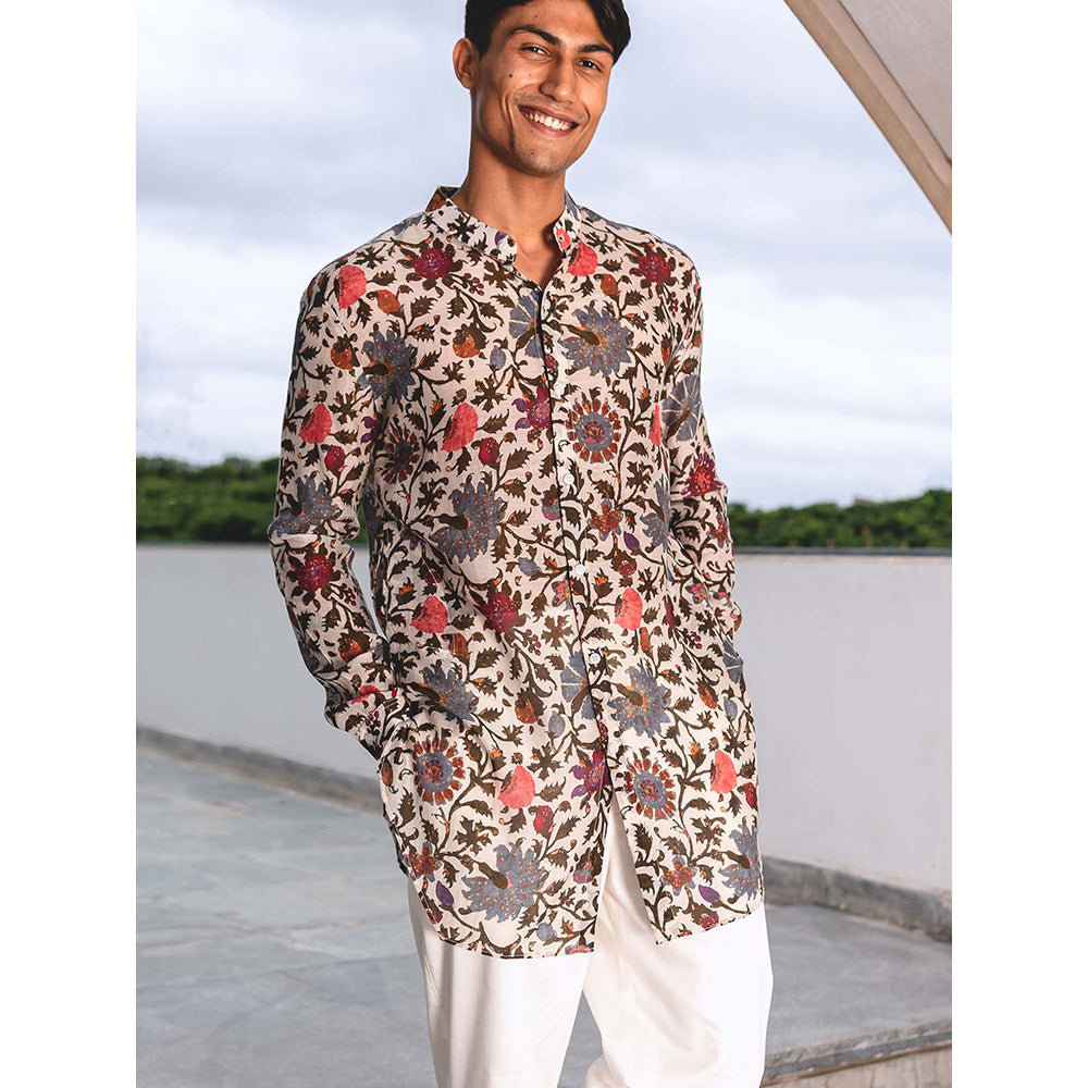 Project Bandi Pearl Ren Cotton Shirt Kurta