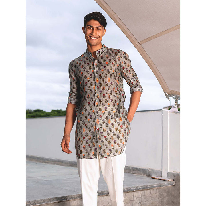 Project Bandi Urban Flora Cotton Shirt Kurta