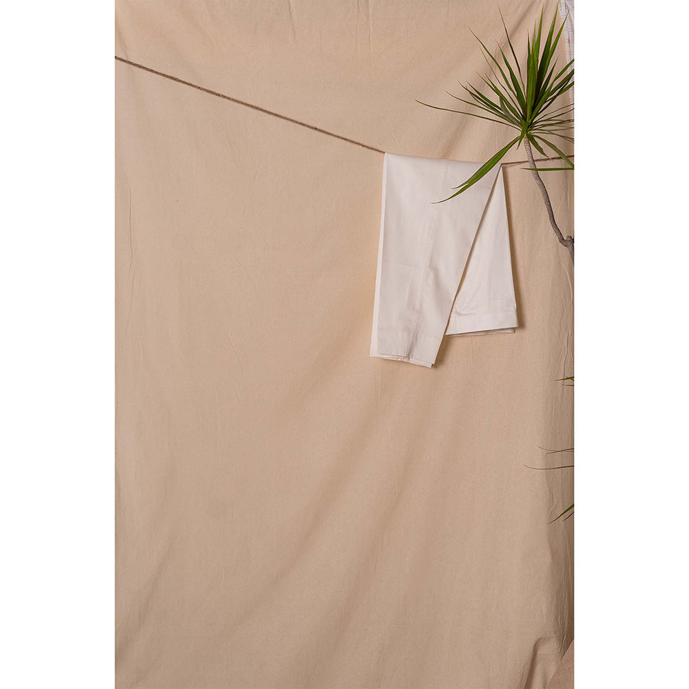 Project Bandi Trouser Style Cotton Pajama In White