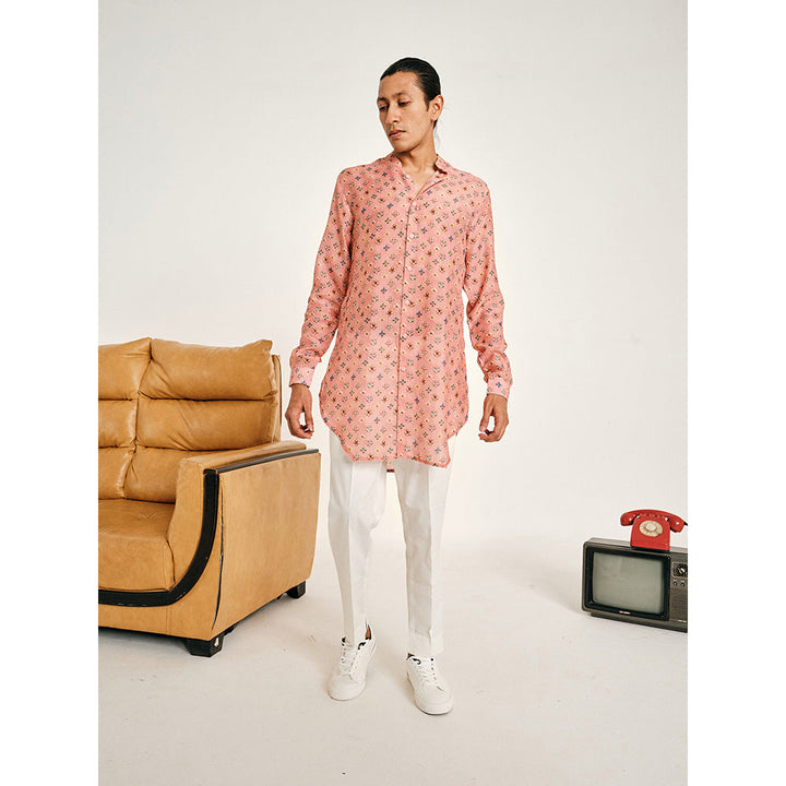 Project Bandi Rose Sitara Malai Cotton Kurta with Pajama (Set of 2)