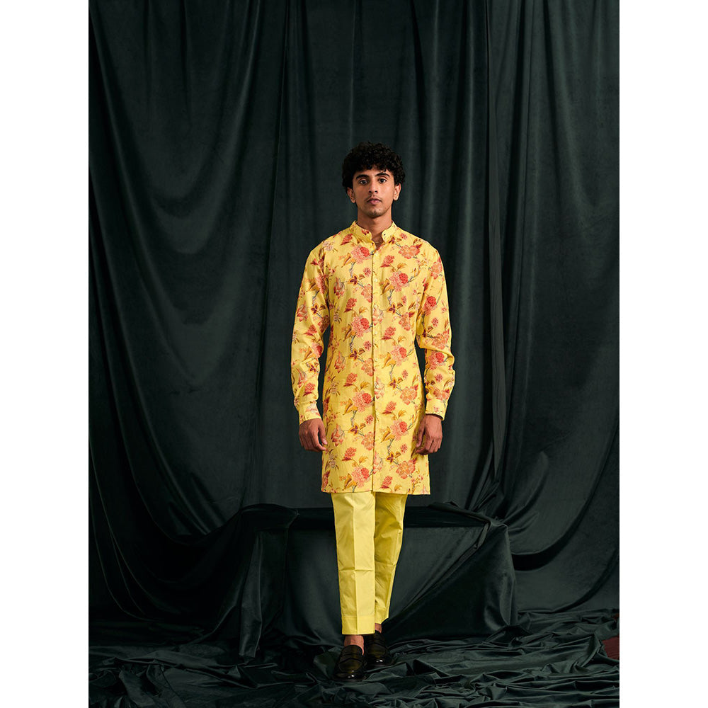 Project Bandi Carary Cotton Embroidered Kurta with Matching Pajama (Set Of 2)