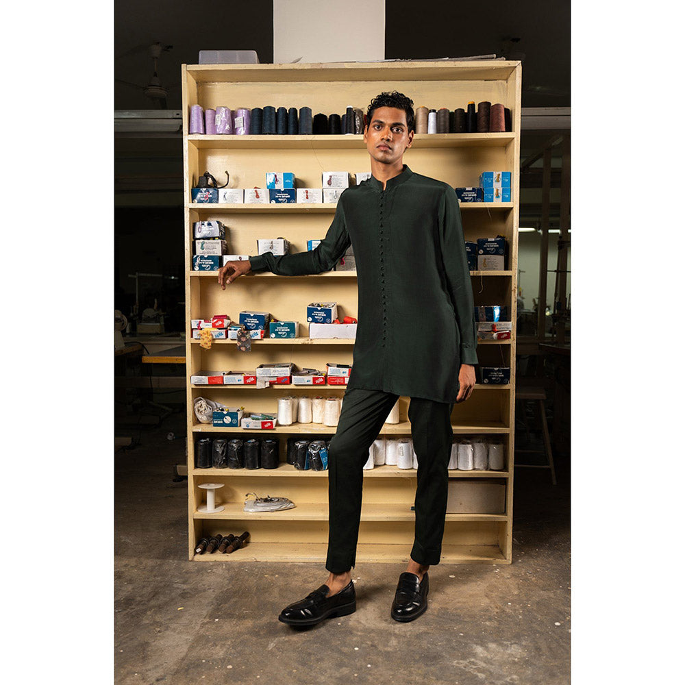 Project Bandi Green Sheher Short Kurta with Pyjama (Set of 2)