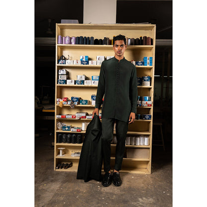 Project Bandi Green Sheher Short Kurta with Pyjama (Set of 2)