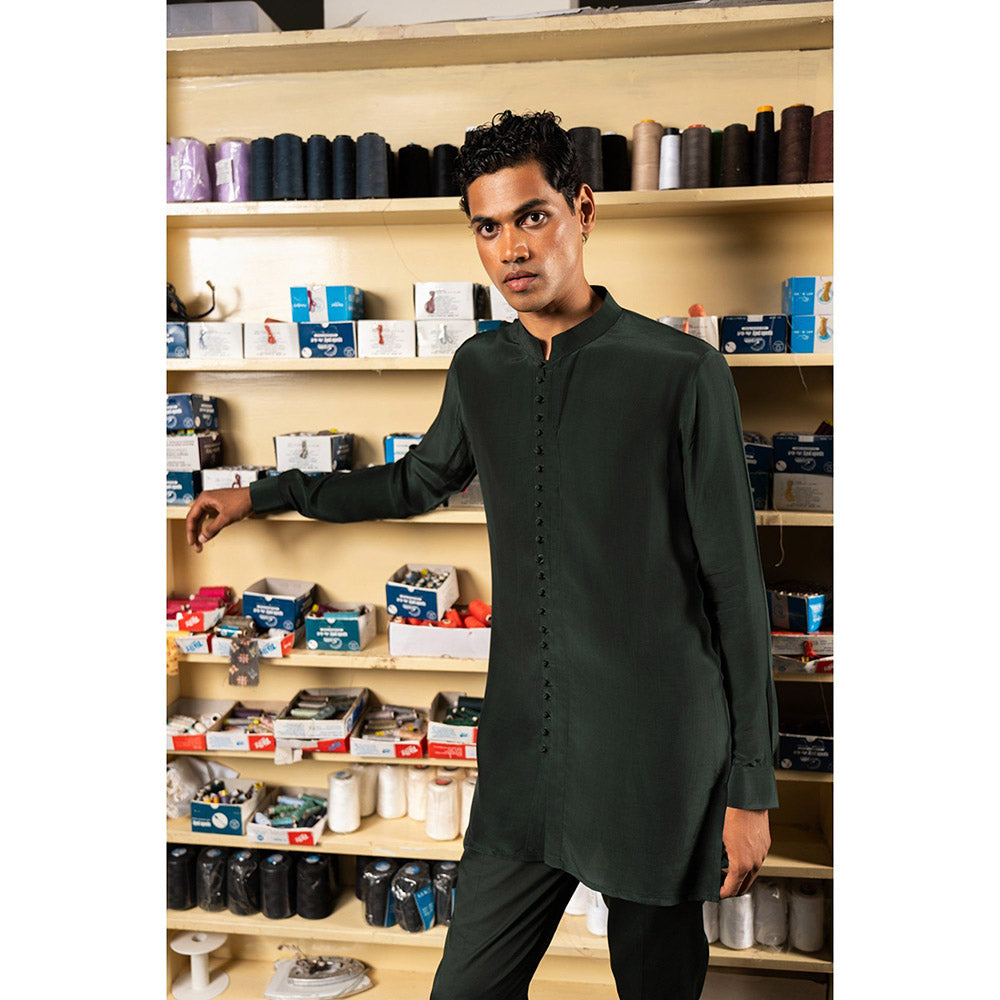 Project Bandi Green Sheher Short Kurta with Pyjama (Set of 2)