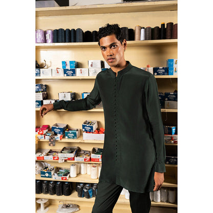 Project Bandi Green Sheher Short Kurta with Pyjama (Set of 2)