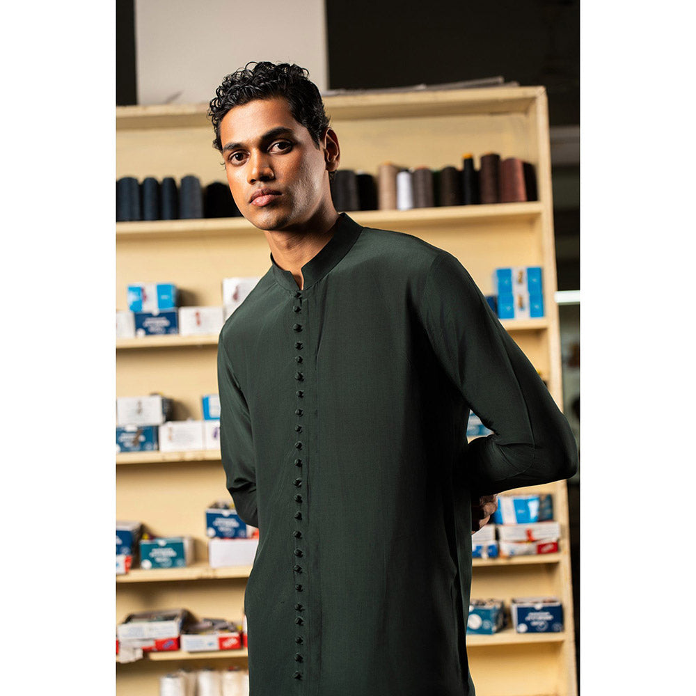 Project Bandi Green Sheher Short Kurta with Pyjama (Set of 2)