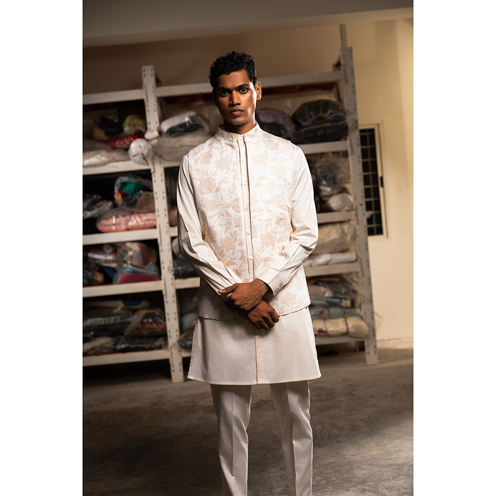Project Bandi Pink Khwab Open Nehru Jacket