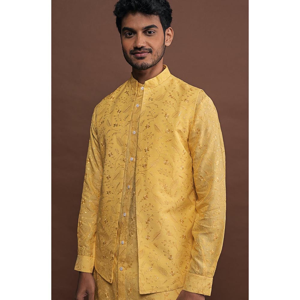 Project Bandi Mens Slim Fit Yellow Solair Bandi - Rts