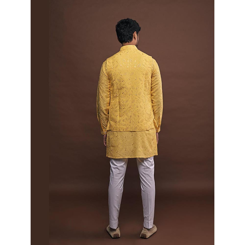Project Bandi Mens Slim Fit Yellow Solair Bandi - Rts