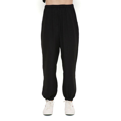 PS Men by Payal Singhal Black Soft Linen Bomber Kurta with Jogger Pant (Set of 2)