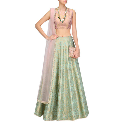 PS Pret by Payal Singhal Multicolour Choli With Lehenga And Dupatta (Set of 3)