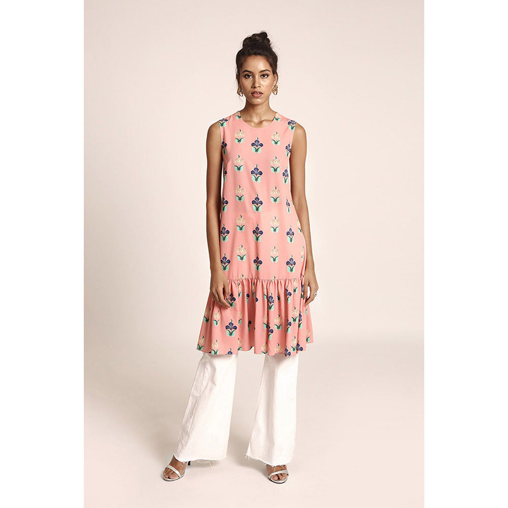 PS Pret by Payal Singhal Coral Panted Art Crepe Kurta