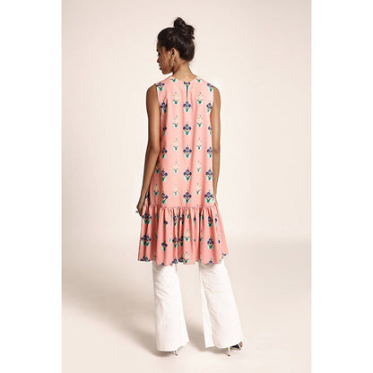 PS Pret by Payal Singhal Coral Panted Art Crepe Kurta