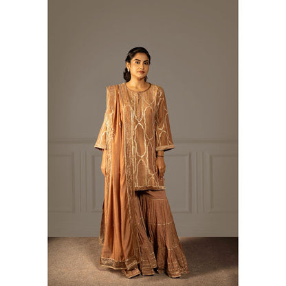 Punam Khetann Kanch Kala Kurti with Sharara & Dupatta