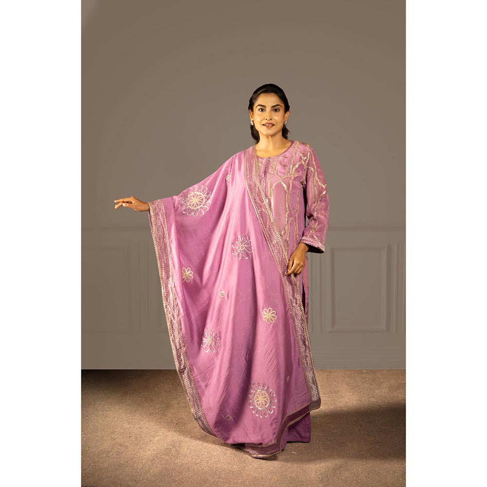 Punam Khetann Akasha Veena Kurta with Palazzo & Dupatta
