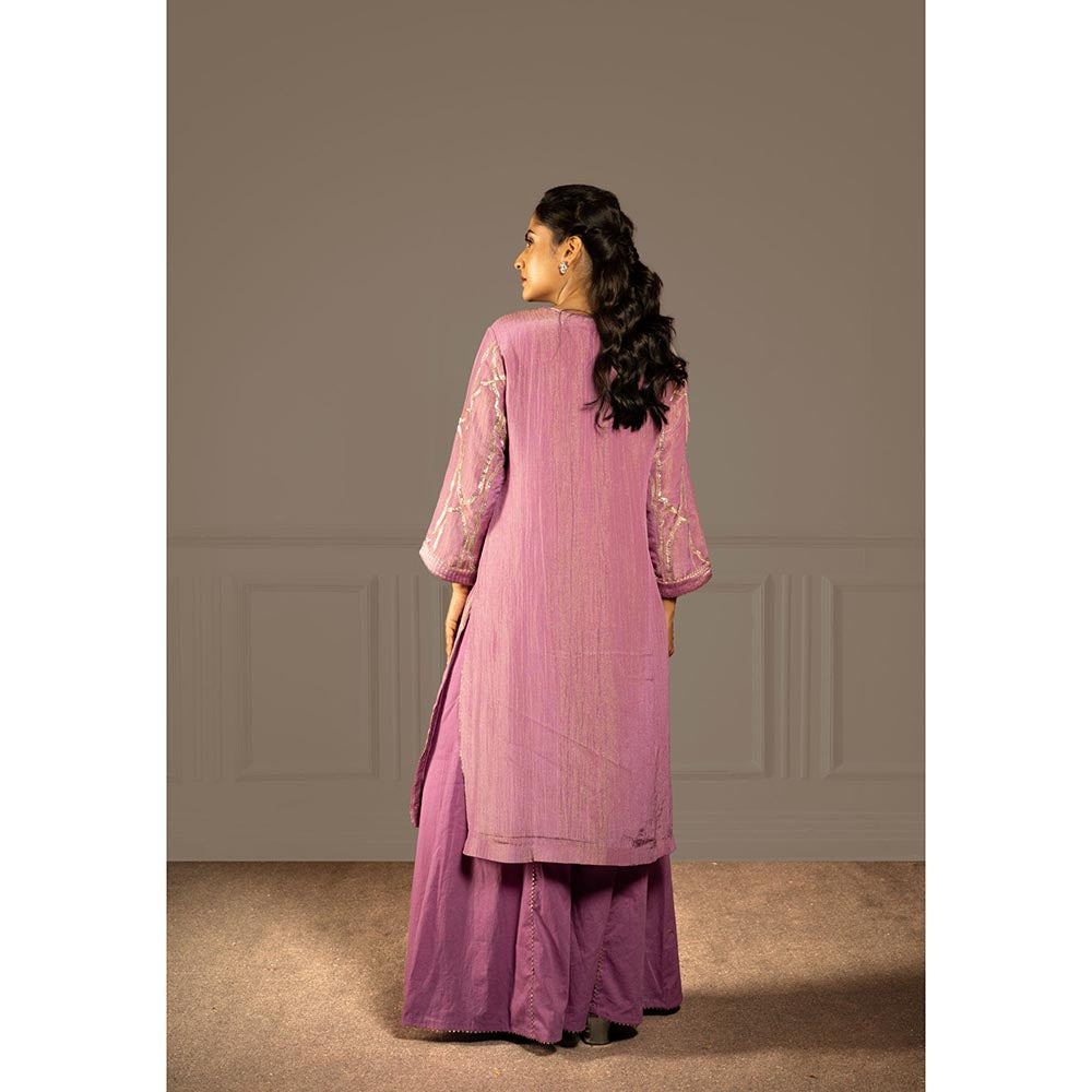 Punam Khetann Akasha Veena Kurta with Palazzo & Dupatta