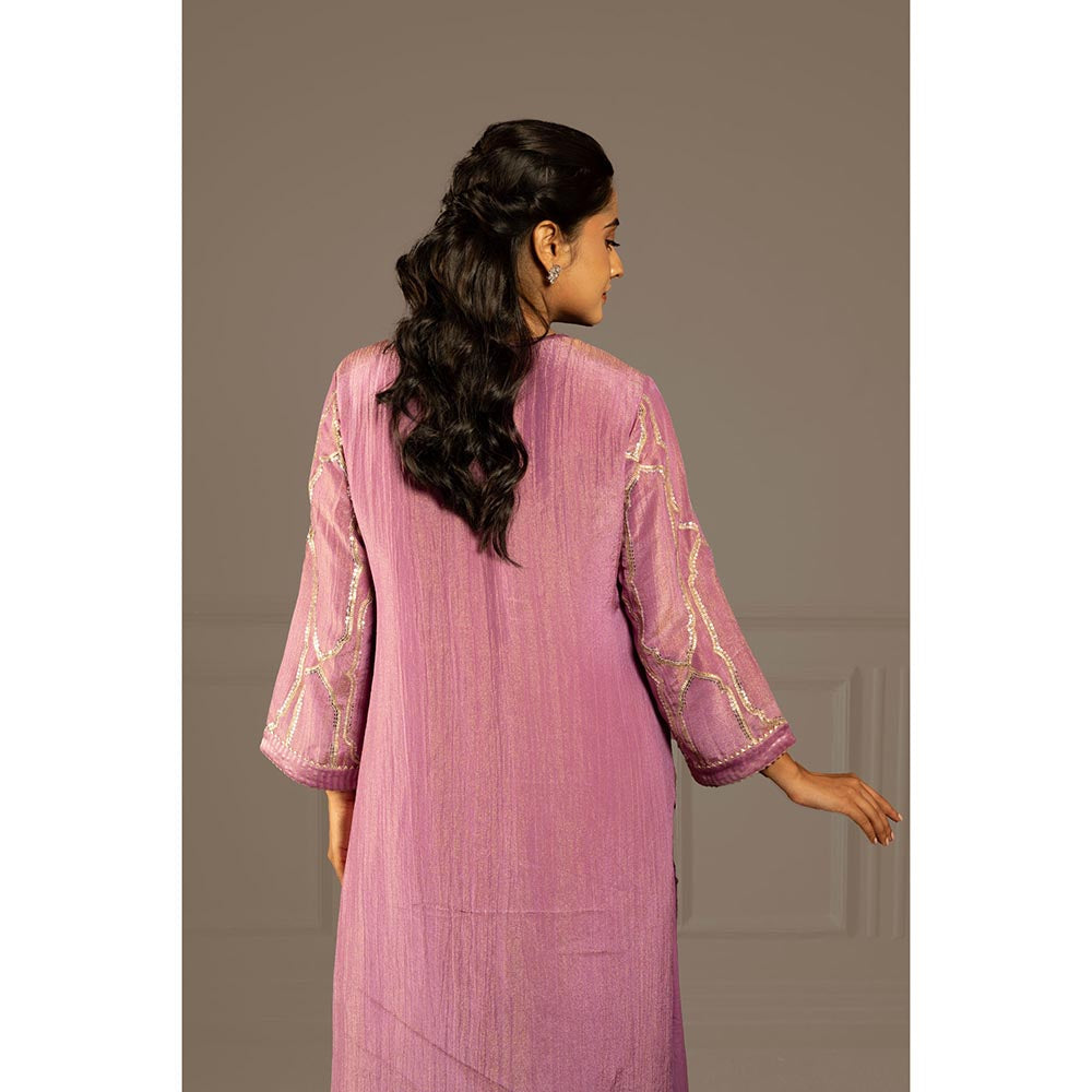 Punam Khetann Akasha Veena Kurta with Palazzo & Dupatta