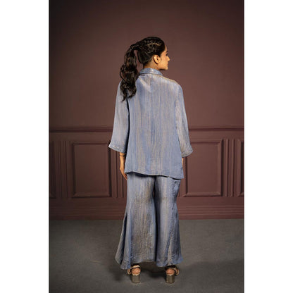 Punam Khetann Neel Pushpam Embroidered Co-Ord Set