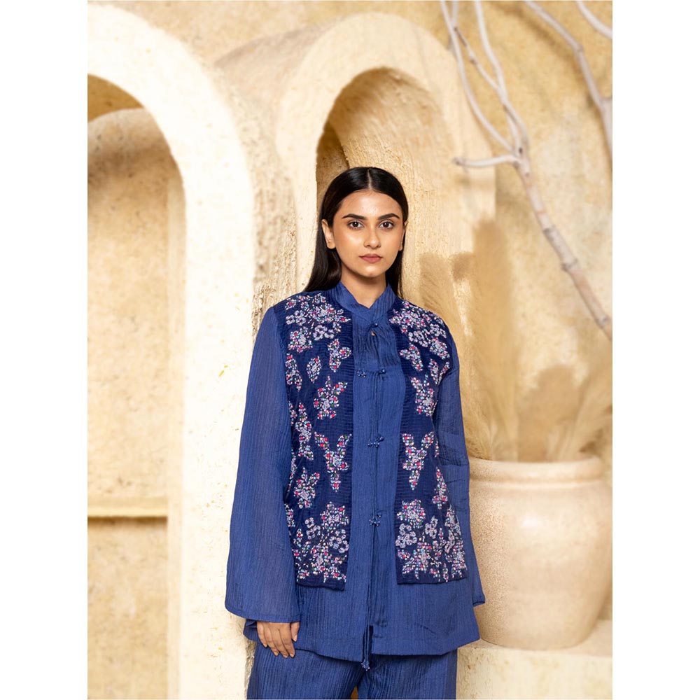 Punam Khetann BLUE MIRAGE Co-Ord Set
