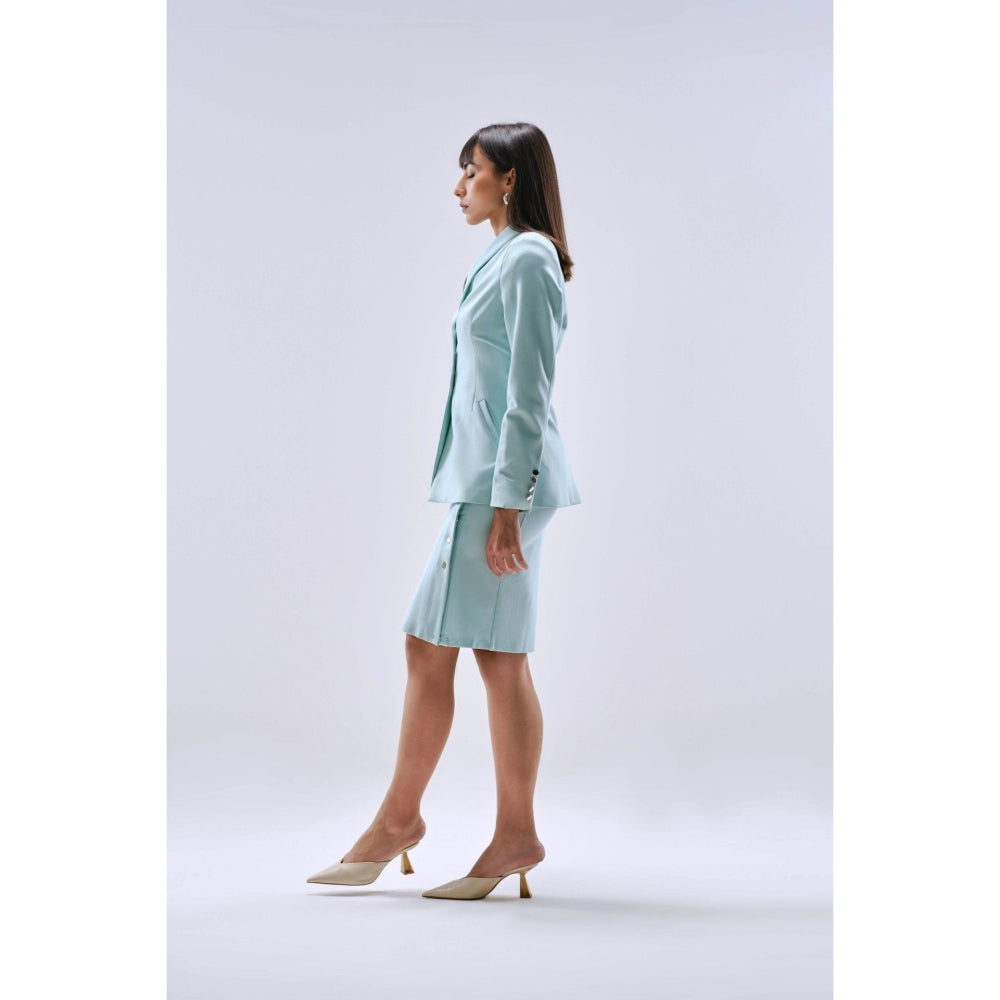 Qua Slim Ponte Skirt Suit (Set of 2)