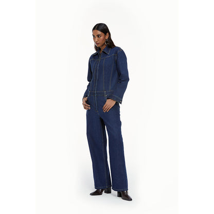 Qua Denim Boiler Jumpsuit