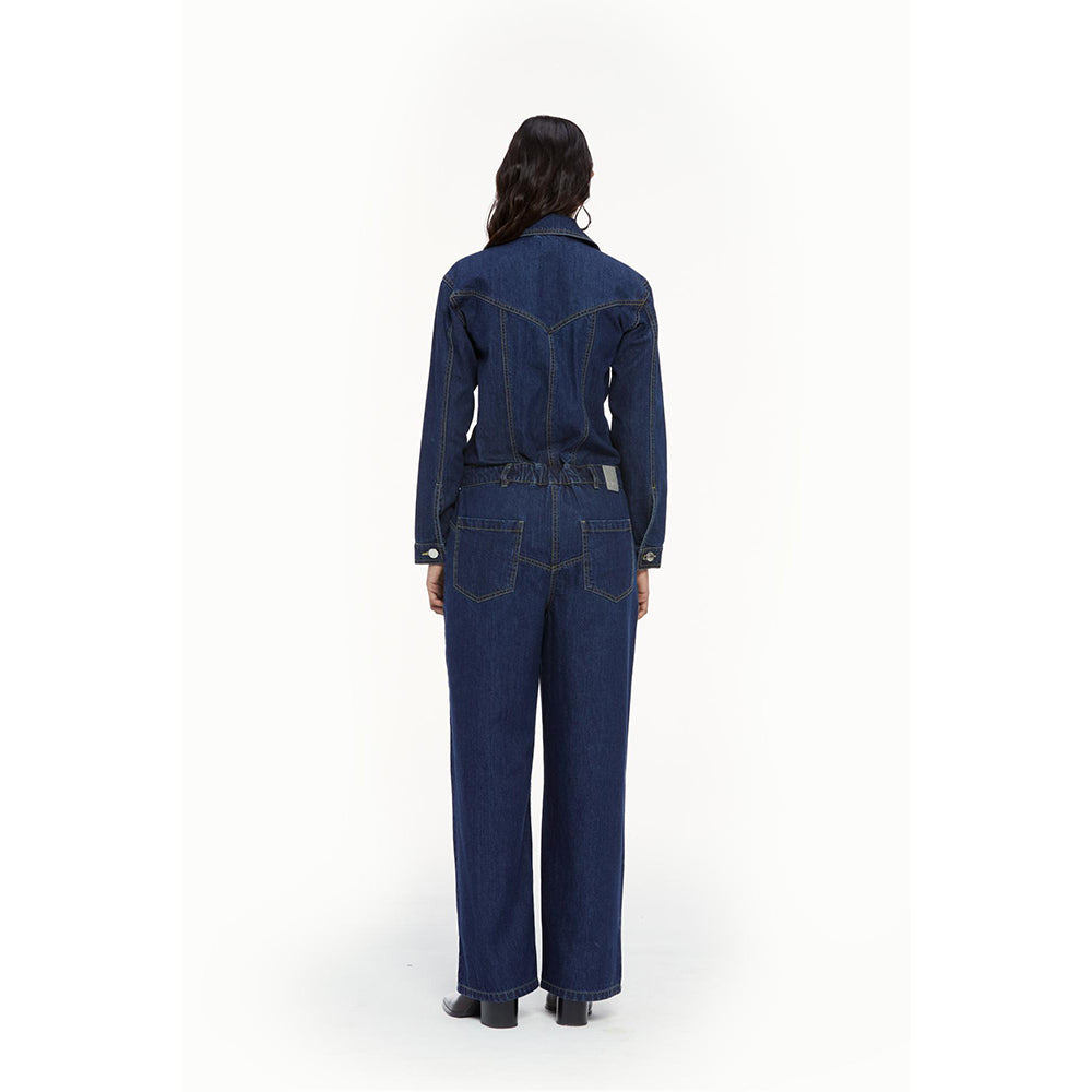Qua Denim Boiler Jumpsuit