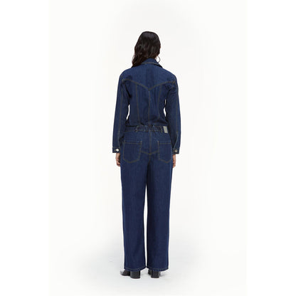 Qua Denim Boiler Jumpsuit