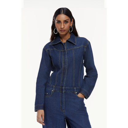 Qua Denim Boiler Jumpsuit