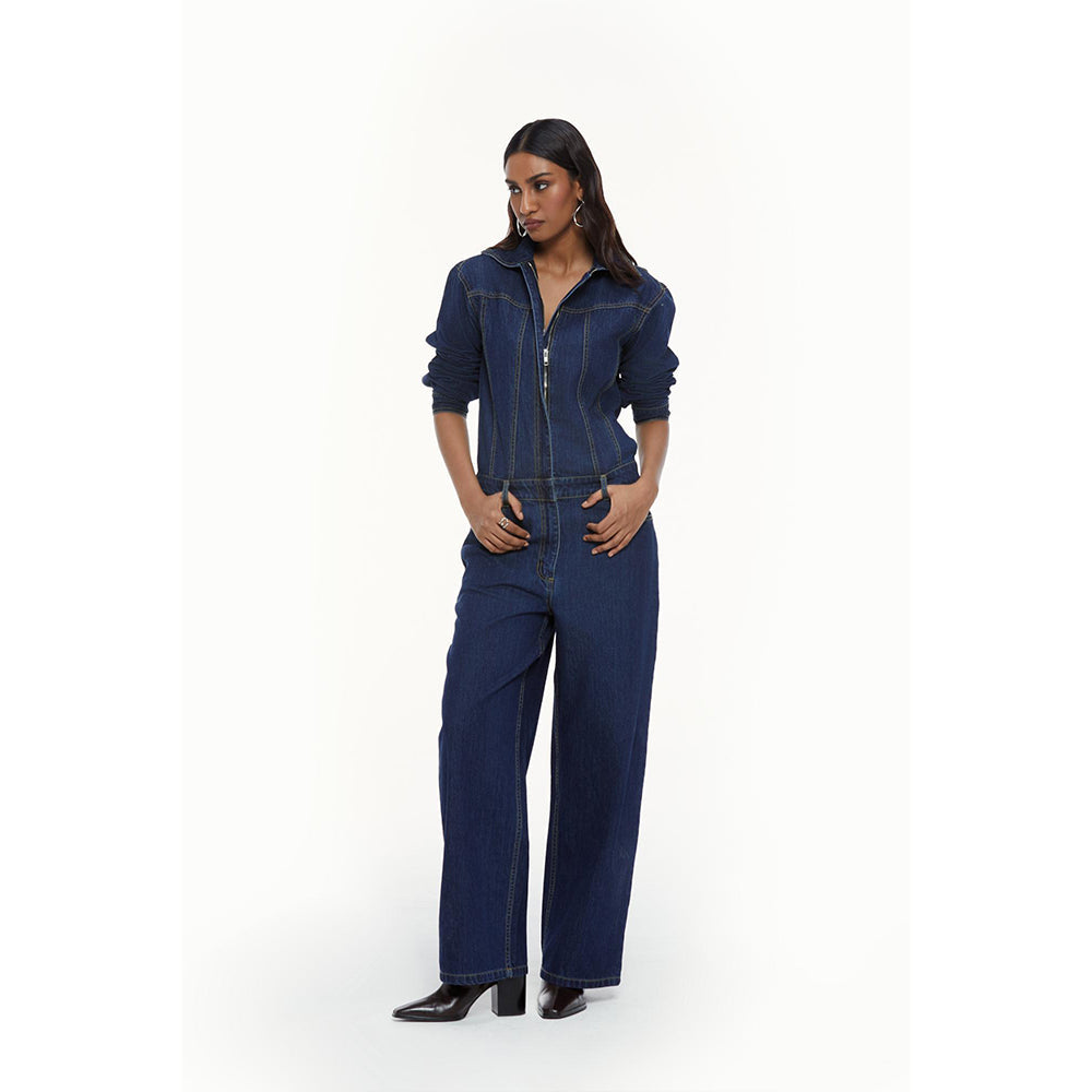 Qua Denim Boiler Jumpsuit