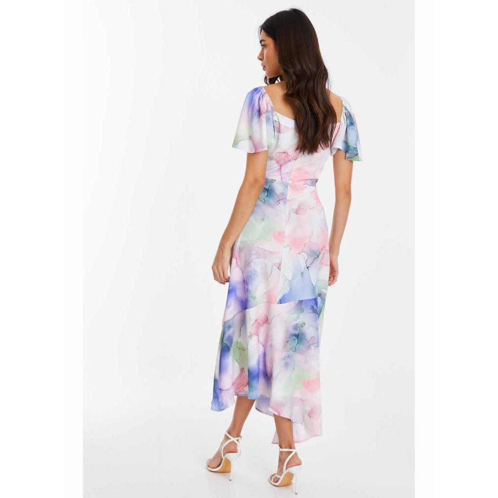 Quiz Clothing Multi-Colour Print Midi Dress
