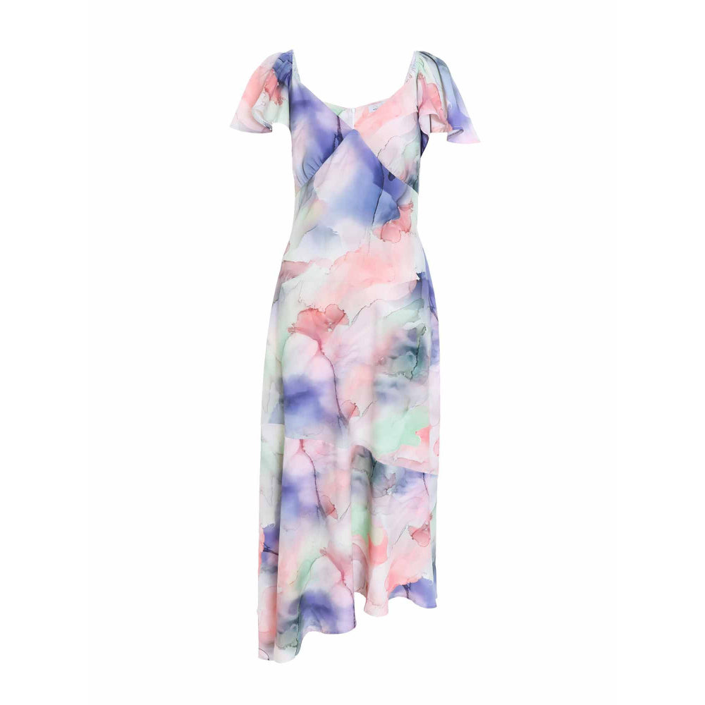 Quiz Clothing Multi-Colour Print Midi Dress