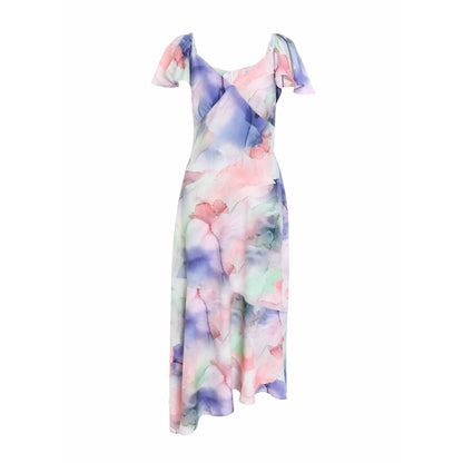 Quiz Clothing Multi-Colour Print Midi Dress