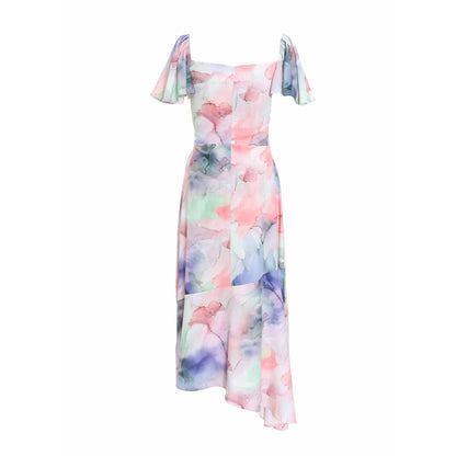 Quiz Clothing Multi-Colour Print Midi Dress