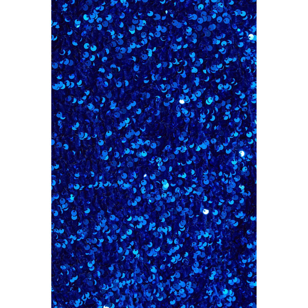 Quiz Clothing Royal Blue One Shoulder Cut Out Sequin Maxi Dress