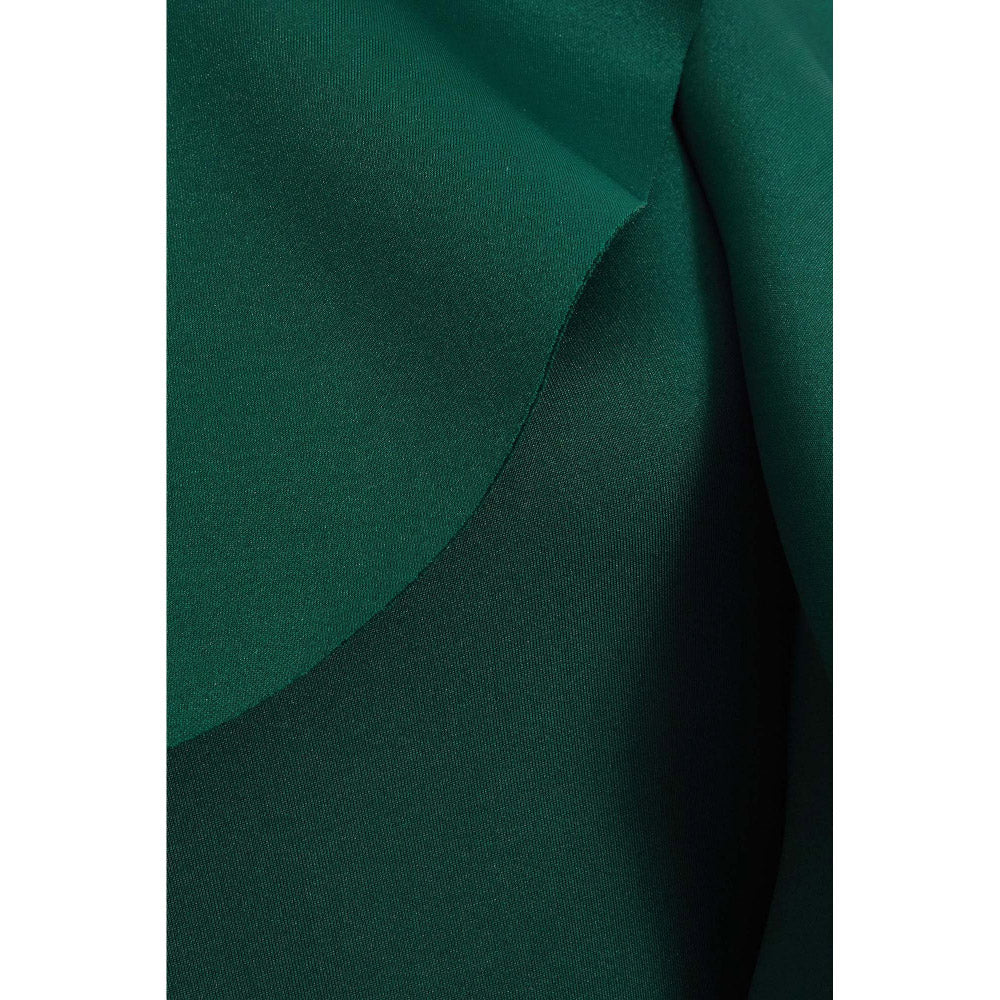 Quiz Clothing Bottle Green One Shoulder Ruffle Wrap Maxi Dress